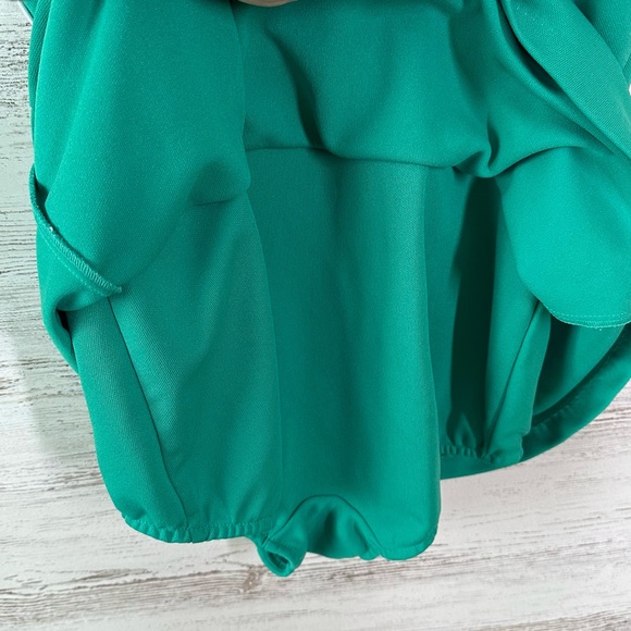 VINTAGE 70s 80s Skirted Side Stripe Swimsuit Made in USA - Picture 9 of 14